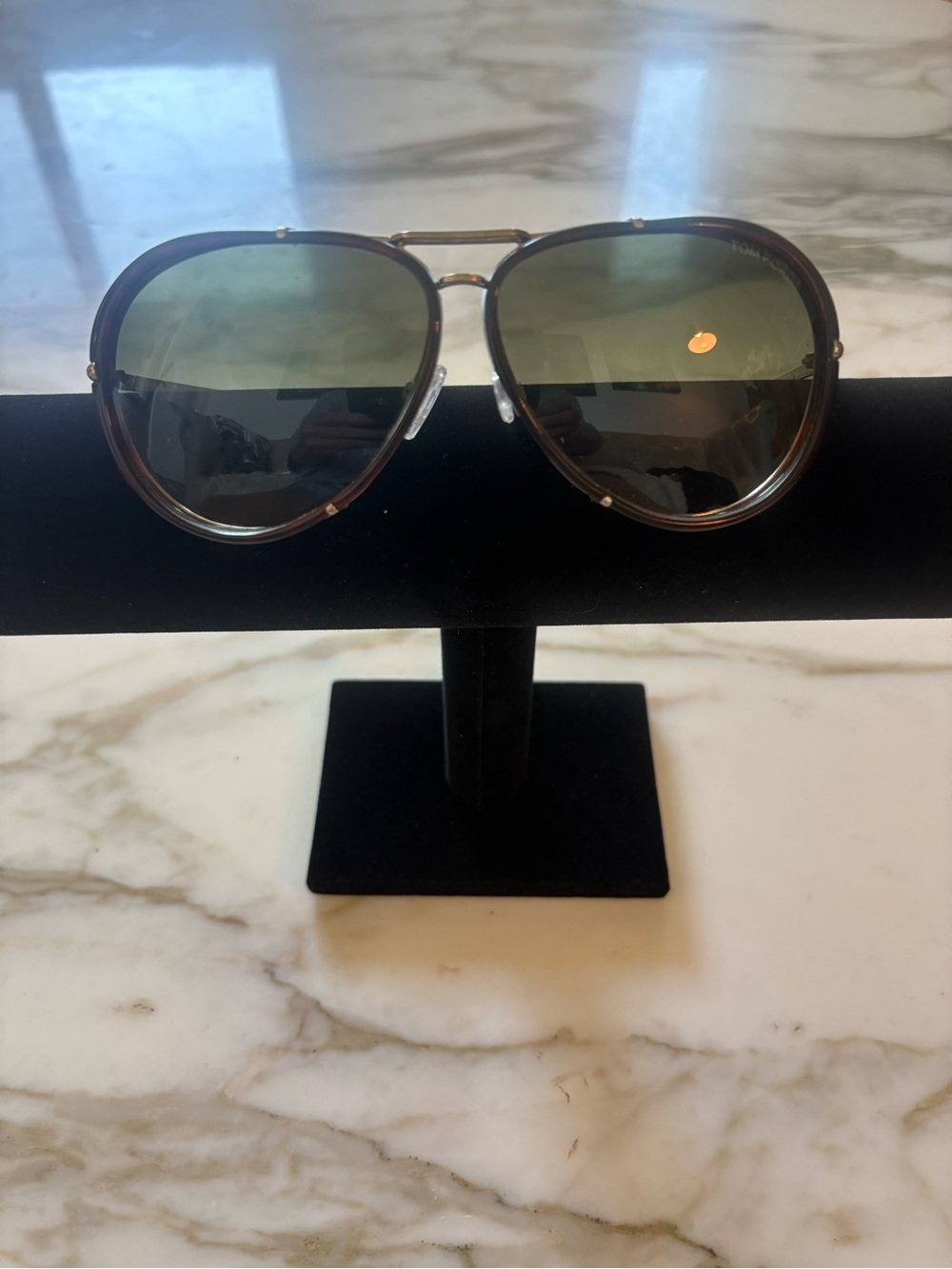 TOM FORD Aviator Sunglasses - Brown Frame & Lenses, box & wipe, open to offers